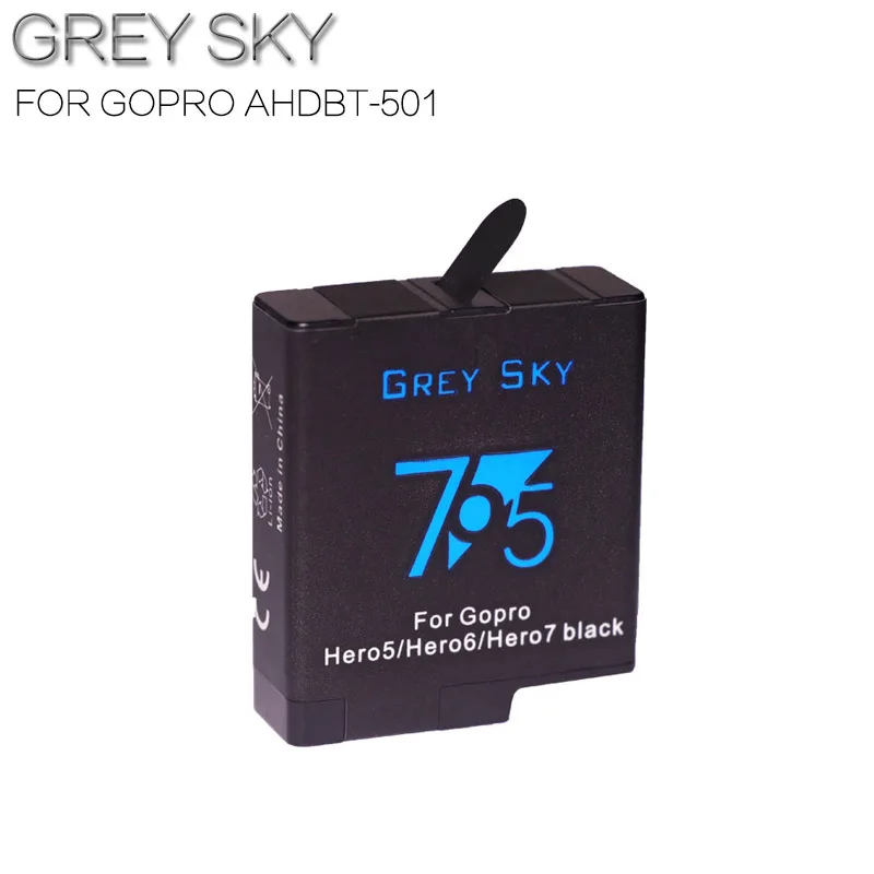 Для gopro hero 7 батарея + зарядное устройство для Go Pro Hero 6 5 черная AHDBT 501 Type C двойное