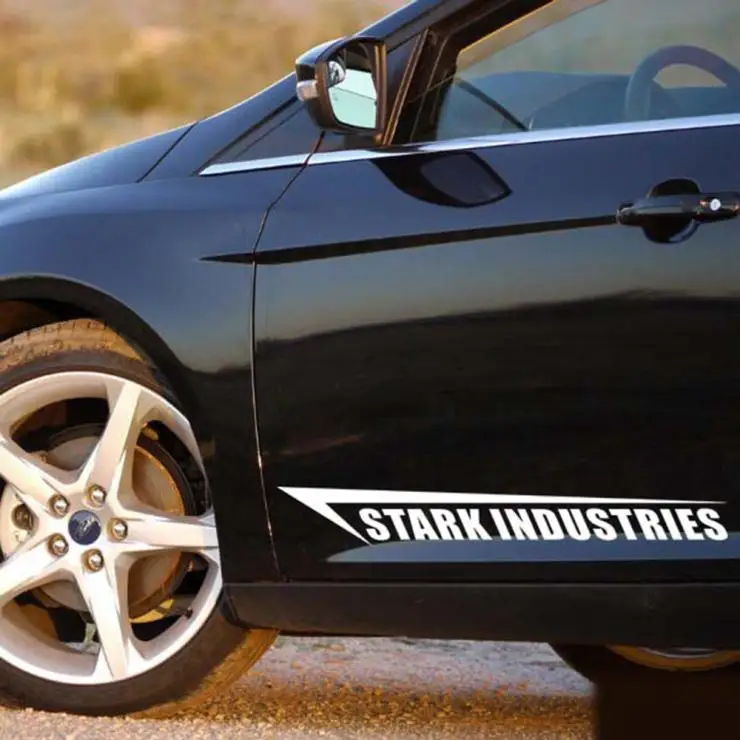 

Aliauto Car-styling Stark Industries Car Sticker And Decal Accessories For Toyota Chevrolet Cruze Volkswagen Honda Kia