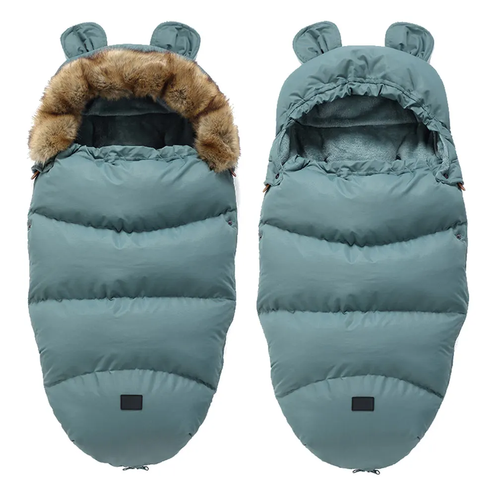 Спальный мешок для детской коляски плотные зимние конверты новорожденных