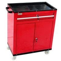 laoa tool cart auto repair maintenance three layer trolley with lock and door multi function trolley with wheel drawer cabinet