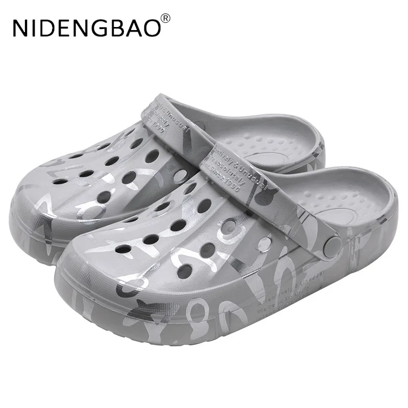 Men's Mules Women Beach Sandals Clogs Quick Dry Non Slip  Comfortable Slippers Home Outdoor Unisex Garden Shoes
