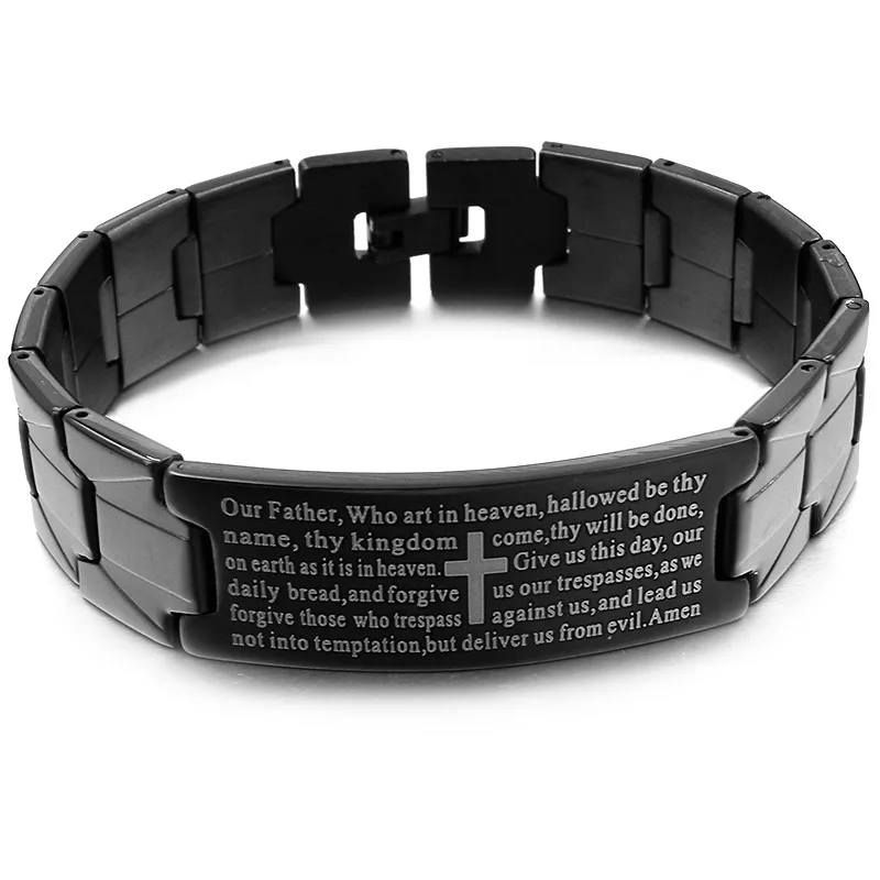 21CM 13MM Bijoux 8,4 ''14 мм мужской браслет из нержавеющей стали в классическом байкерском стиле на цепочке для подарка оптом WB032 - Окраска металла: 21CM 13MM