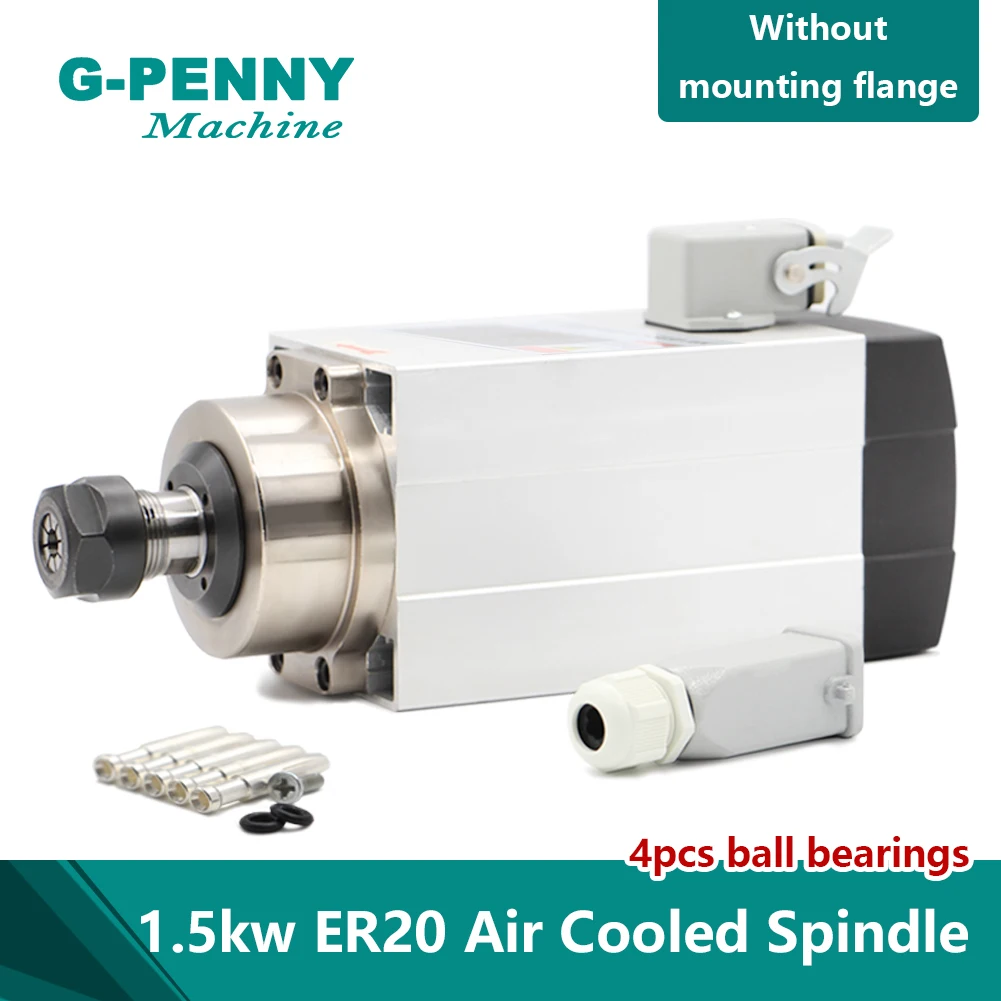 Новое поступление! 0 01 КВТ ER20 электродвигатель шпинделя с воздушным охлаждением