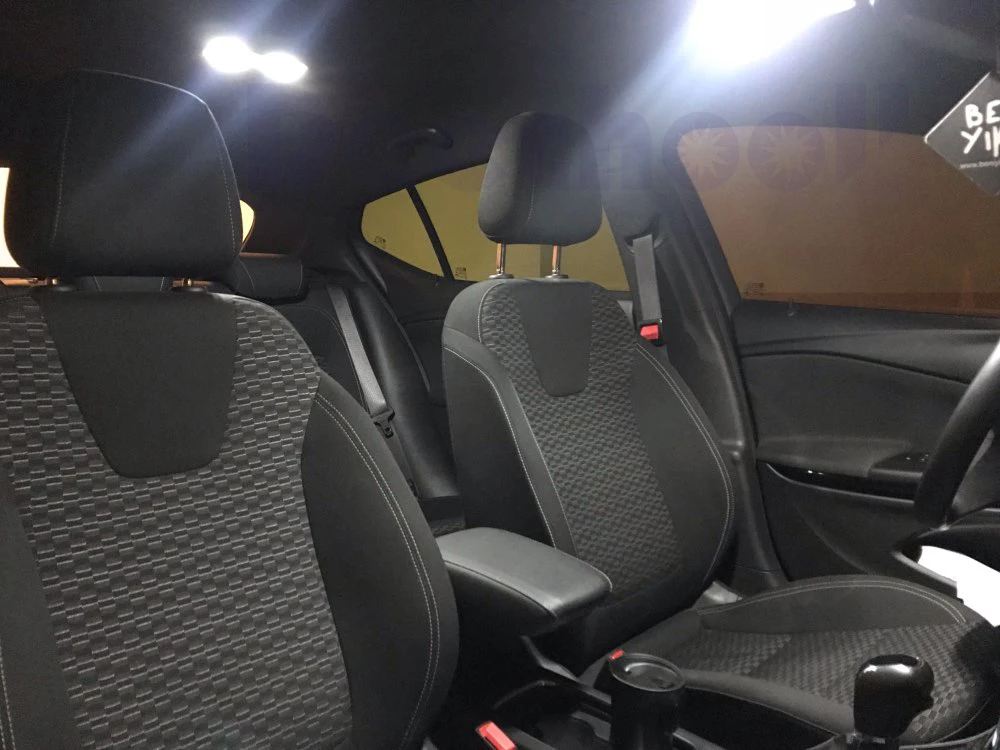 Без ошибок номерные знаки лампы для Vauxhall для Opel Astra K OPC GTC светодиодный интерьер Купол Карта лампы комплект