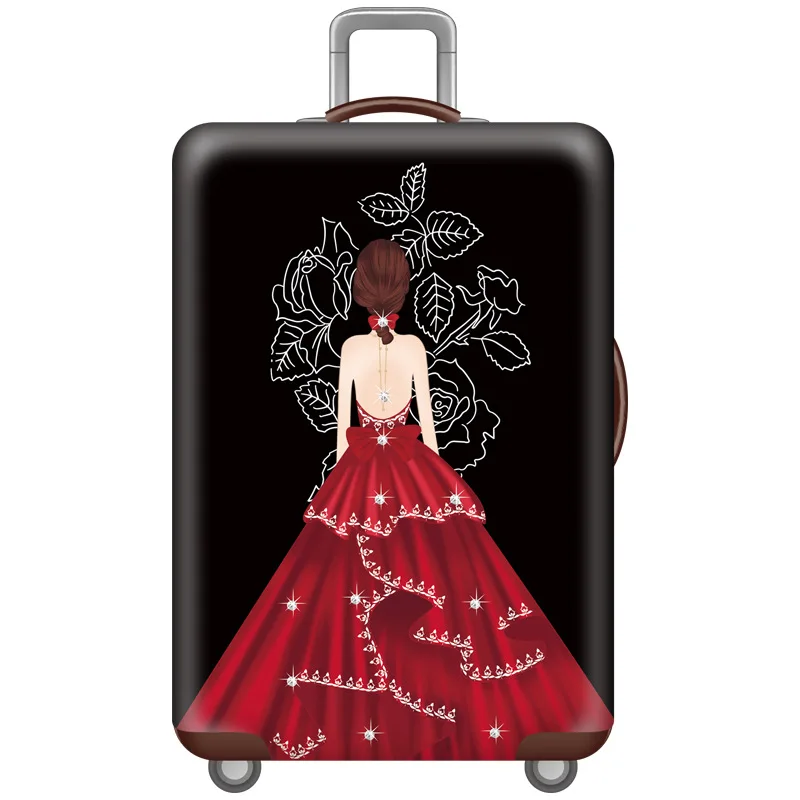 Новый эластичный чехол для защиты от пыли с рисунком | Багаж и сумки