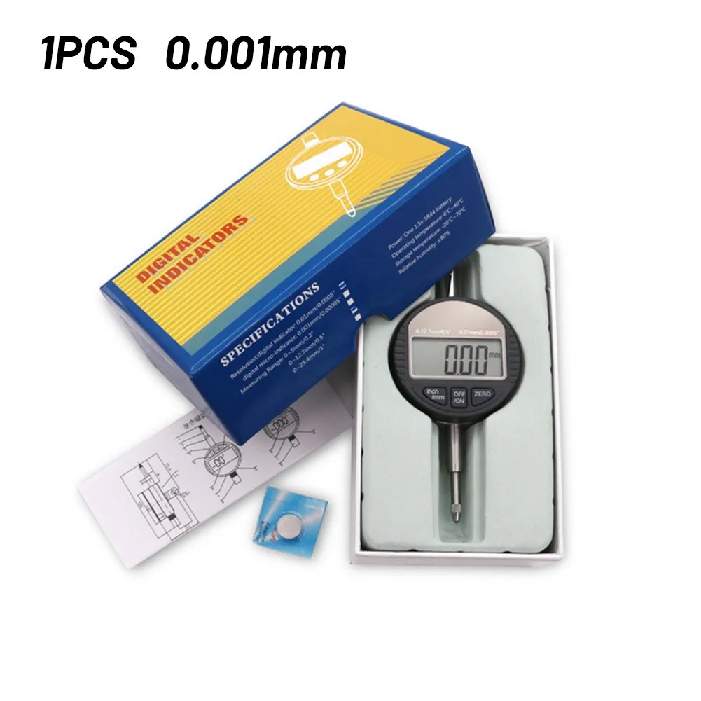 

0-12.7mm Dial Indicator Dial Gauge Depth Measurement Indicator Accuracy 0.001mm Electronic Micrometer Micrometro Dial Indicator
