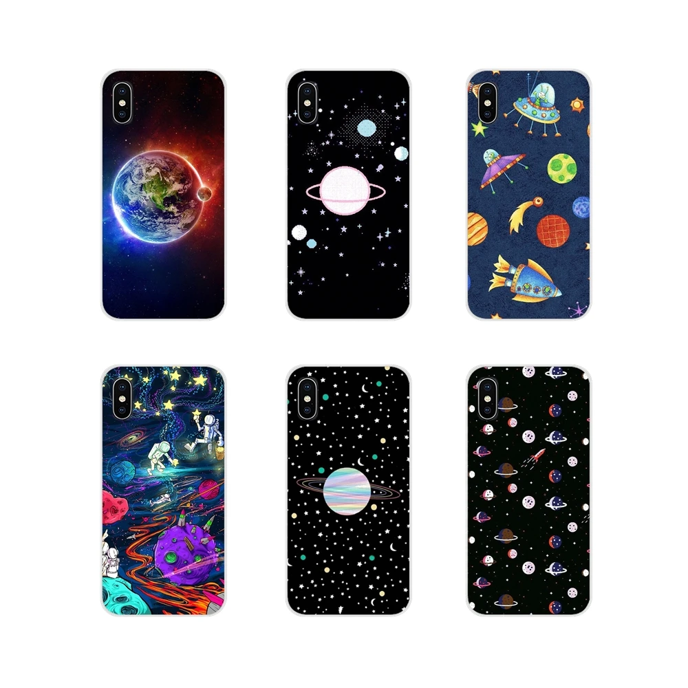For Huawei Nova 2 3 2i 3i Y6 Y7 Y9 Prime Pro GR3 GR5 2017 2018 2019 Y5II Y6II New Planet Space Pink Moon Spaceman Phone Bag