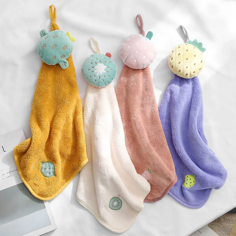 

Cartoon Soft Microfiber Towels Super Absorbent Dish Cloth Anti-grease Wipping Rags Hand Towel for Kitchen Household Cleaning