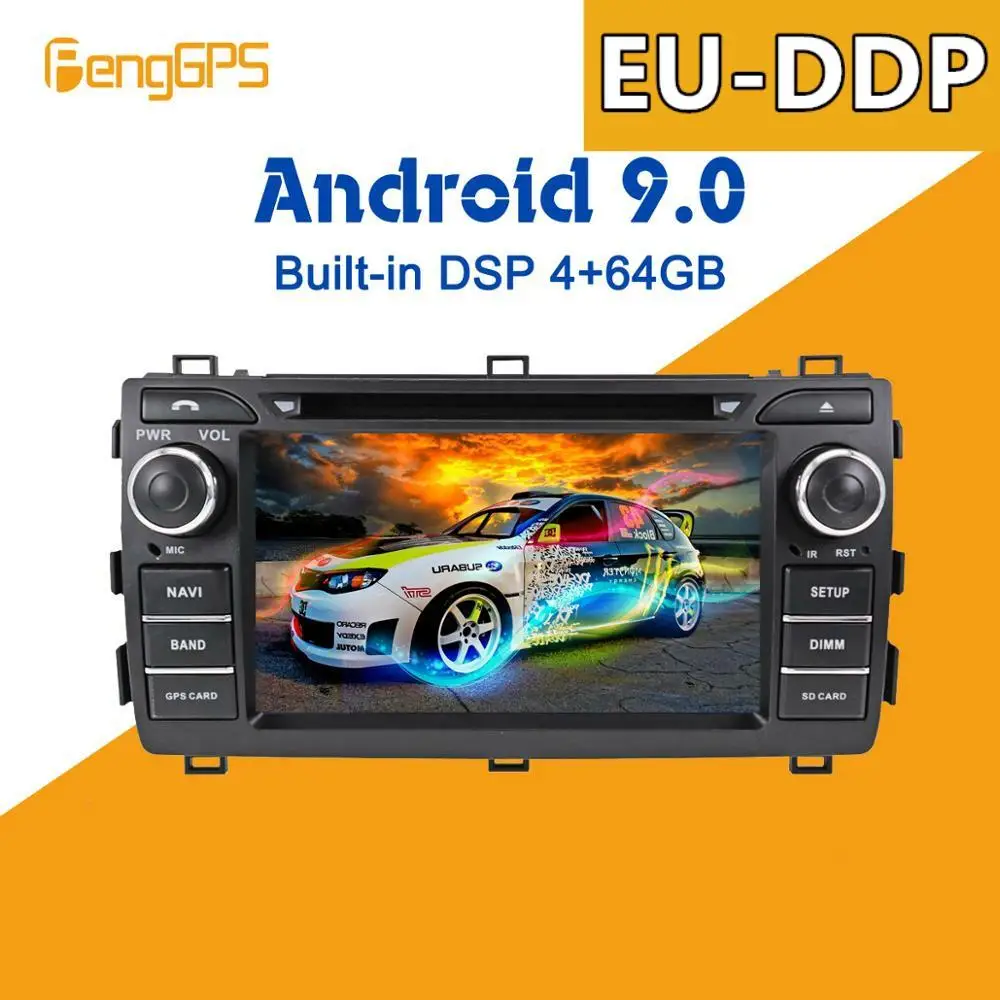 Автомобильный DVD-плеер PX5 Android 9 0 4 + 64 ГБ встроенный DSP мультимедийный