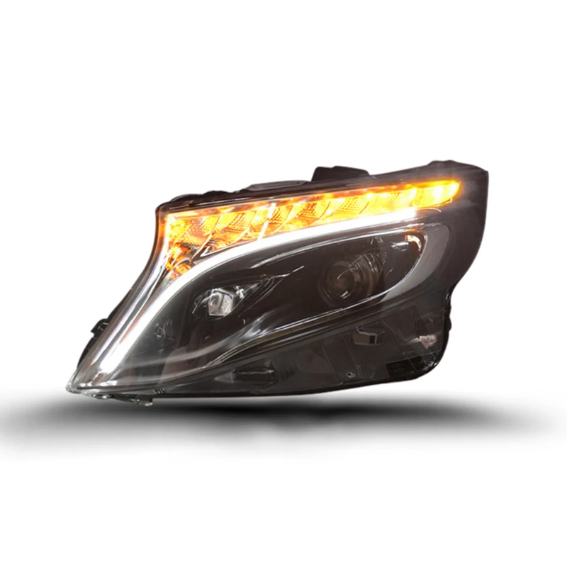 Car Styling Head Lamp case for Benz vito 2016-2019 V250 V260 Headlights LED Headlight H7 D2H HID Angel Eye Bi Xenon Beam | Автомобили и