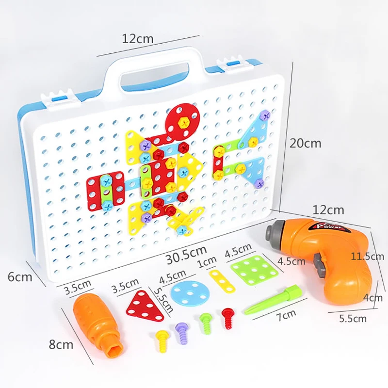 Детские игрушки электрическая дрель гайка инструмент для разборки Обучающие