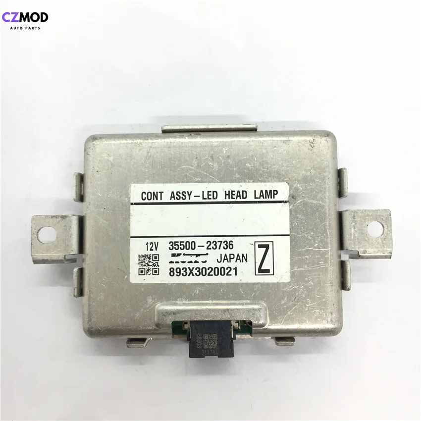 

CZMOD оригинальный 35500-23736 Z 12v комплект фар в сборе-светодиодный головной фонарь светодиодный модуль драйвера компьютер 3550023736 б/у автомобильны...
