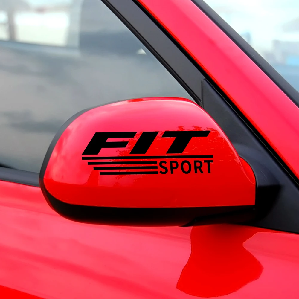 2 шт. забавные виниловые Стикеры для зеркала заднего вида Honda Fit автомобильные