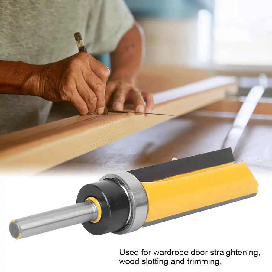 

1/4in хвостовик деревообрабатывающий Фрезерный резак углеродистая сталь фрезы долбежный инструмент для обрезки 6x19x50,8 мм деревообрабатывающ...