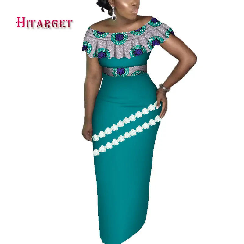 Hitarget Danshiki African Women Dresses with Lace and Splicing  African Traditional Clothing for Party/wedding nigerian  WY4223