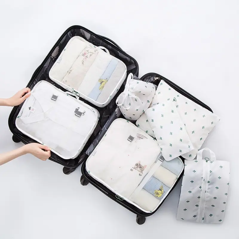 

7PCS/set Multifunction Travel Bag Set Women Men Luggage Organizer for Clothes Shoe Digital Product Waterproof Toiletries Packing