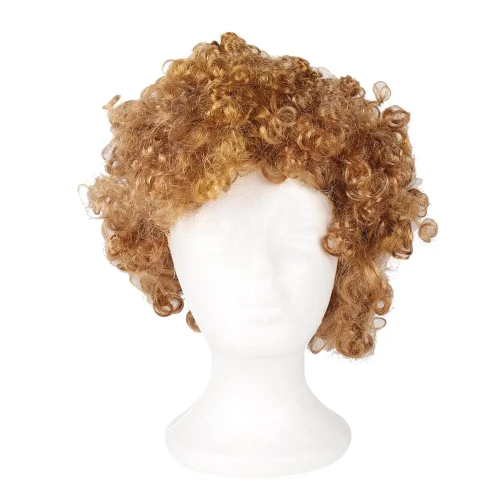 Цветной парик с головой клоун для косплея вечерние диадема веер косплей