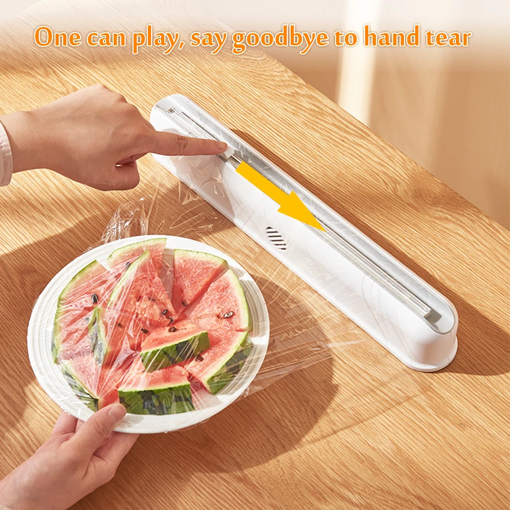 Дозатор для пленки многоразовый пластиковый ящик хранения с ползунковым