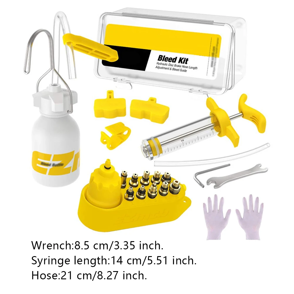 

Bicycle Bleed Kit Portable Brake Bleeder Repair Tools with Case for Bike Maintance Fluid Universal Set Bicycle Maintenance Tools
