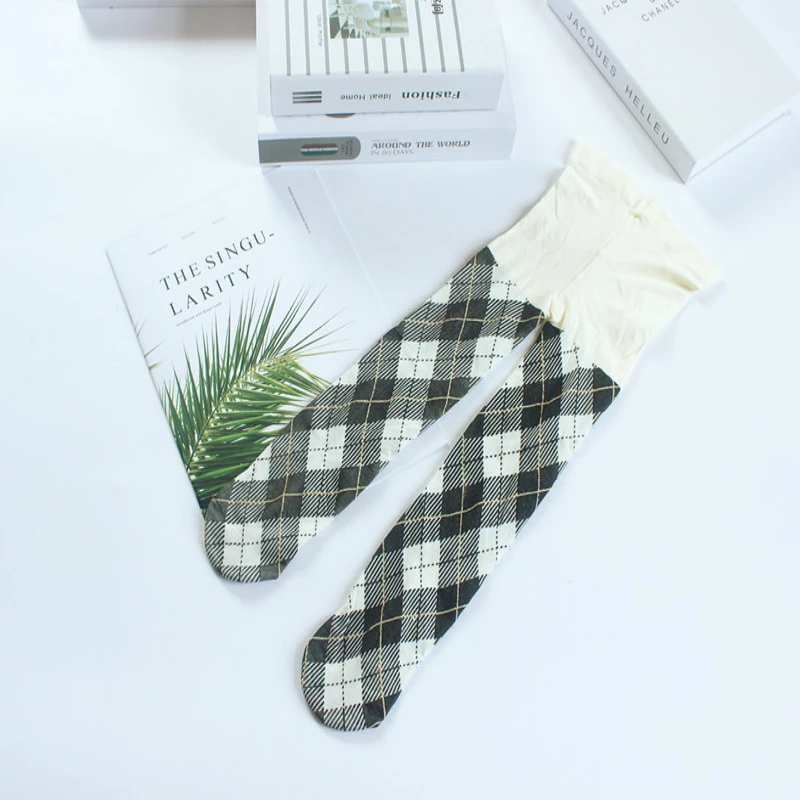 2019 детские вещи весенне осенние леггинсы клетчатые чулки для маленьких девочек