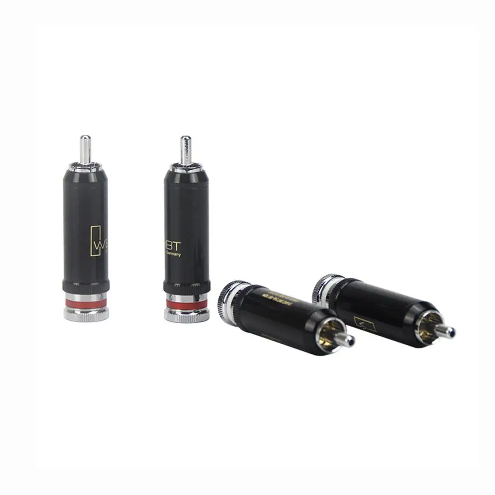 Collime Hifi 4 шт. WBT 0102Ag латунь родиевое покрытие RCA разъем для аудио DVD CD плеер