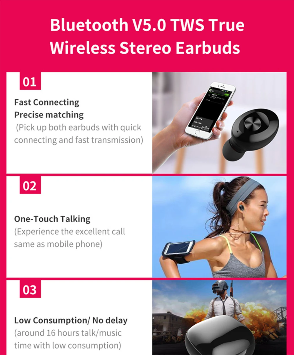 XG12 TWS стерео беспроводные наушники Bluetooth 5,0 наушники HIFI Звук спортивные наушники гарнитура игровая гарнитура с микрофоном для телефона