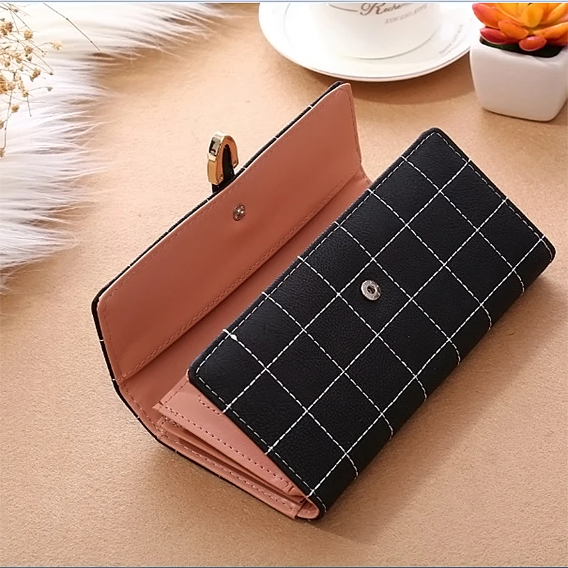 Fashion Wallet long Zipper Multi Card Position Coin Scrub Purse Ladies Holder Leather Women Handbag | Багаж и сумки
