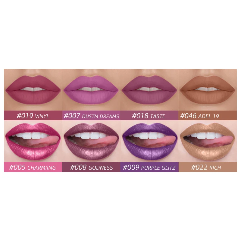 

Double-Headed Matte Lasting And Not Easily Stained With Cup Shiny Pearlescent Lip Glaze