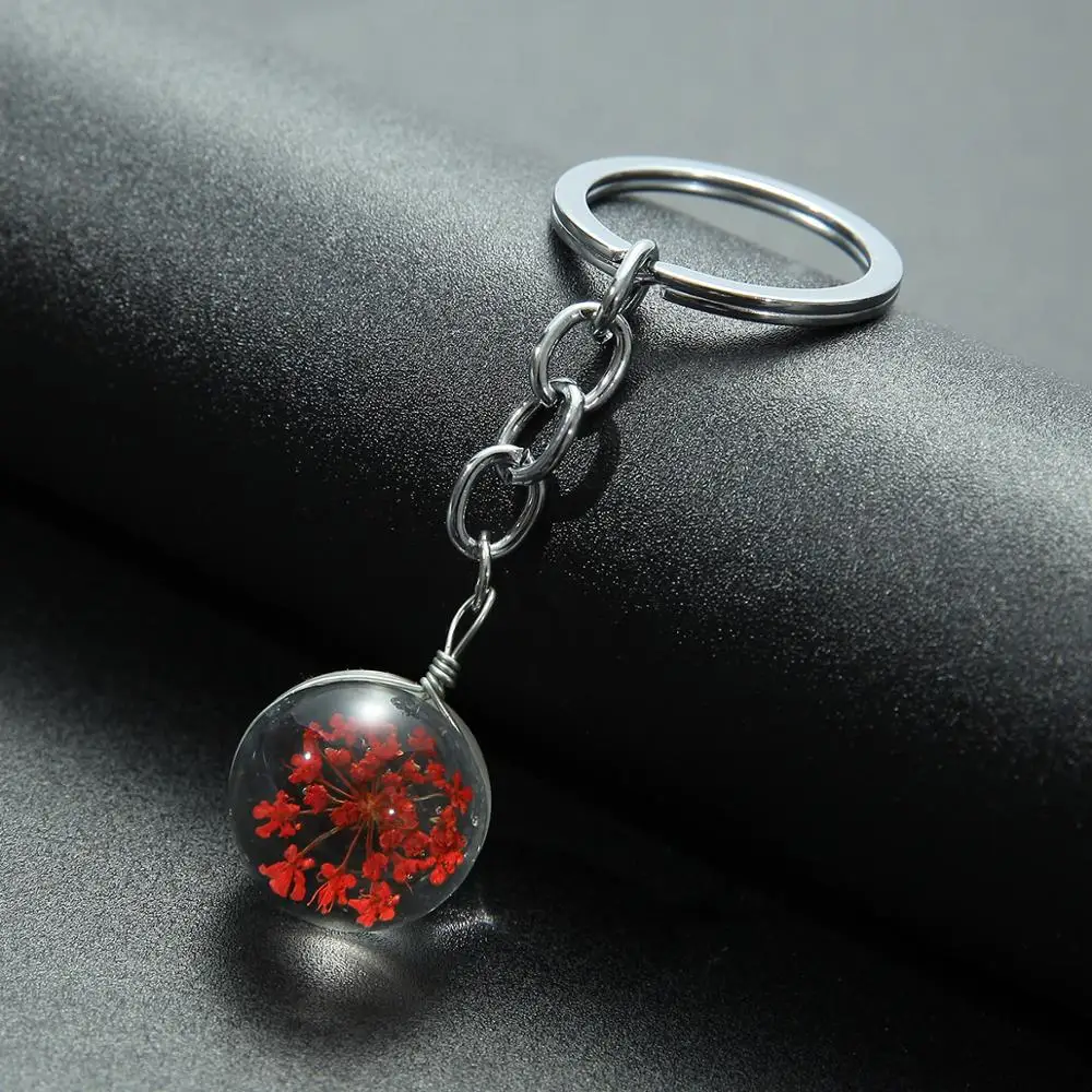 SONGDA МИЛЫЙ натуральный сушеный брелок &quotЦветок&quot Вишня цветет бессмертный