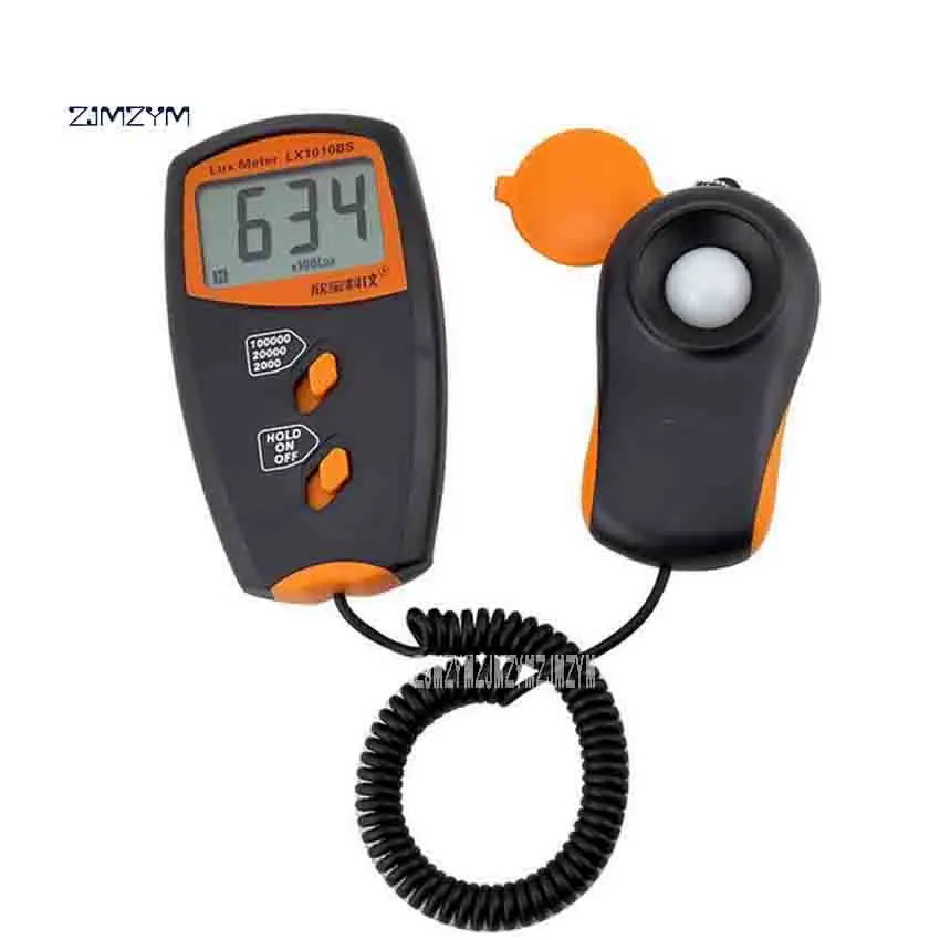 

ZJMZYM New Arrival LX1010BS Digital Photometer 3 1/2 Digit LCD Display Photometer Handheld Luxmeter 1 ~ 100,000Lux Light Meter
