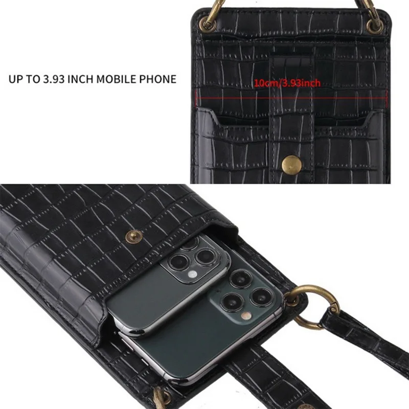 

2021 High Quality 5.5-6.5-6.7-6.9inch Universal double check Neck Strap Sleeve Phone Pouch Messenger Bag Case cover Gifts