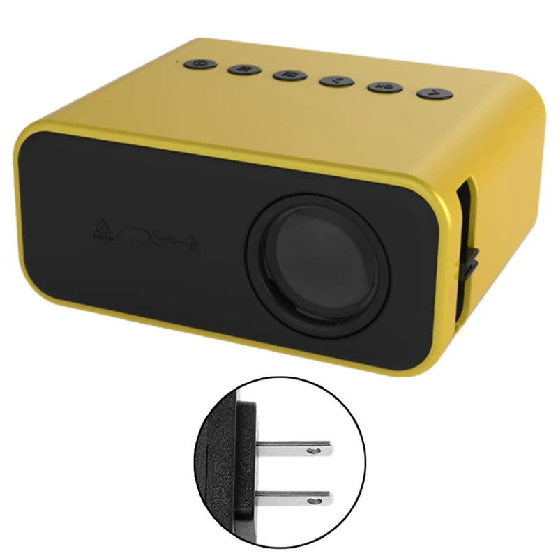 

Mini Projector Various Device Support 1920x1080P Supported LED Video For Mobile Phone Mirroring Optional T84C