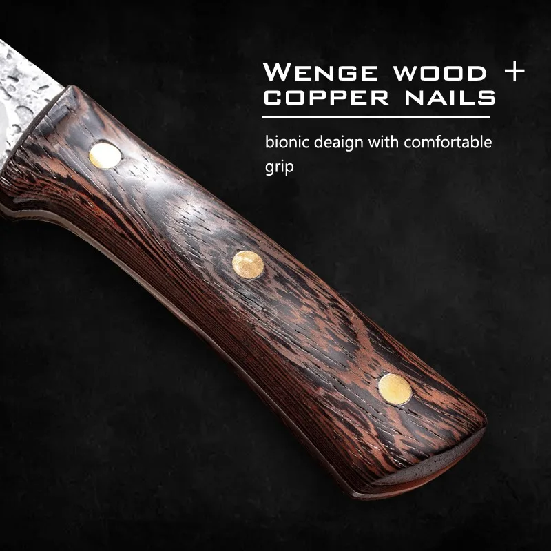 

Boning Chef Knife Butchering Knives with Cover Forged Stainless Steel High Quality Meat Bone Fish Meat Cleaver kitchen tools