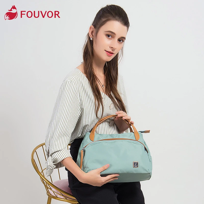 

Fouvor Oxford Handbag Women Waterproof Nylon Large Capacity Canvas Bag Shoulder Bag Casual Ladies Messenger Bag 2828-06