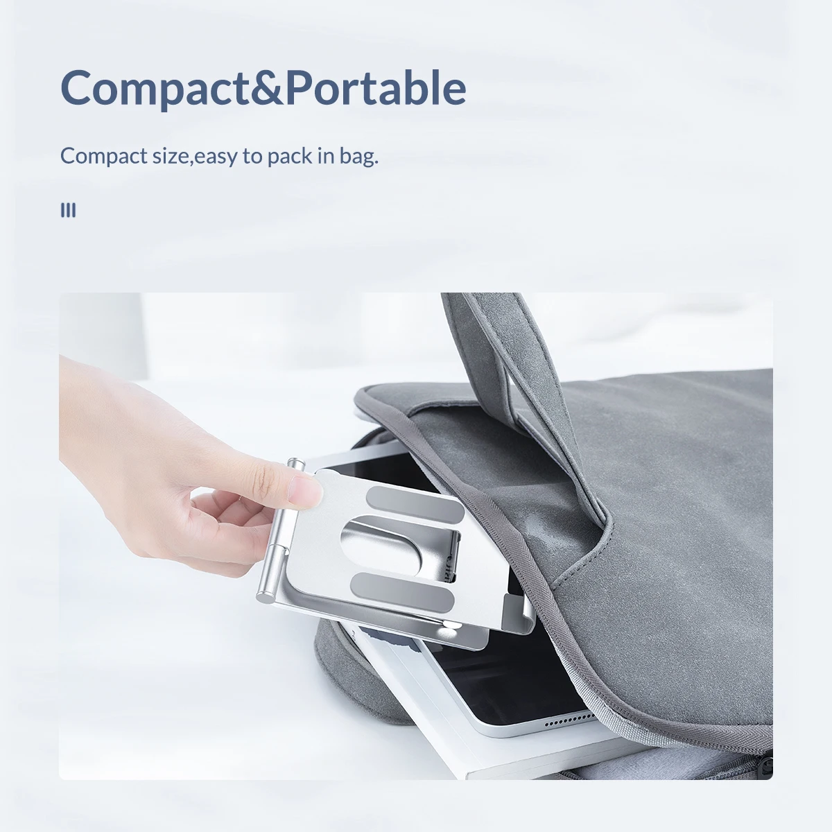 

ORICO Mobile Phone Holder Adjustable Holder Stand for iPhone 12 Xiaomi mi 9 Metal Foldable Table Stand Desk