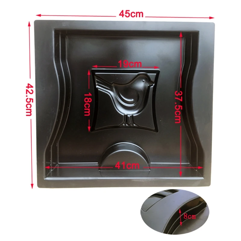 

2021 New Villa Garden Simulation Stone Bird Chair Bench Leg Mold Cement Concrete Mould