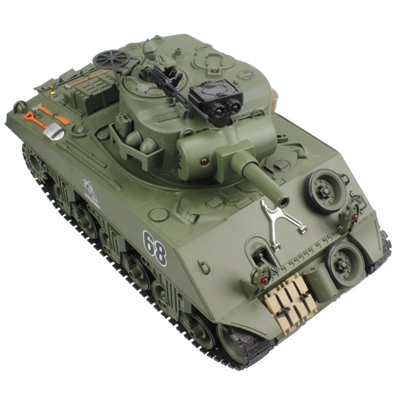 2 4G RC Танк США Шерман M4A3 колесница 15 каналов 1/20 Автомобиль Главный боевой танк