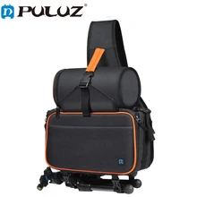 PULUZ Outdoor Portable Triangle Style SLR Camera Bag Sling Waterproof Backpack Shoulder Messenger Bags with Removable Lens Bag