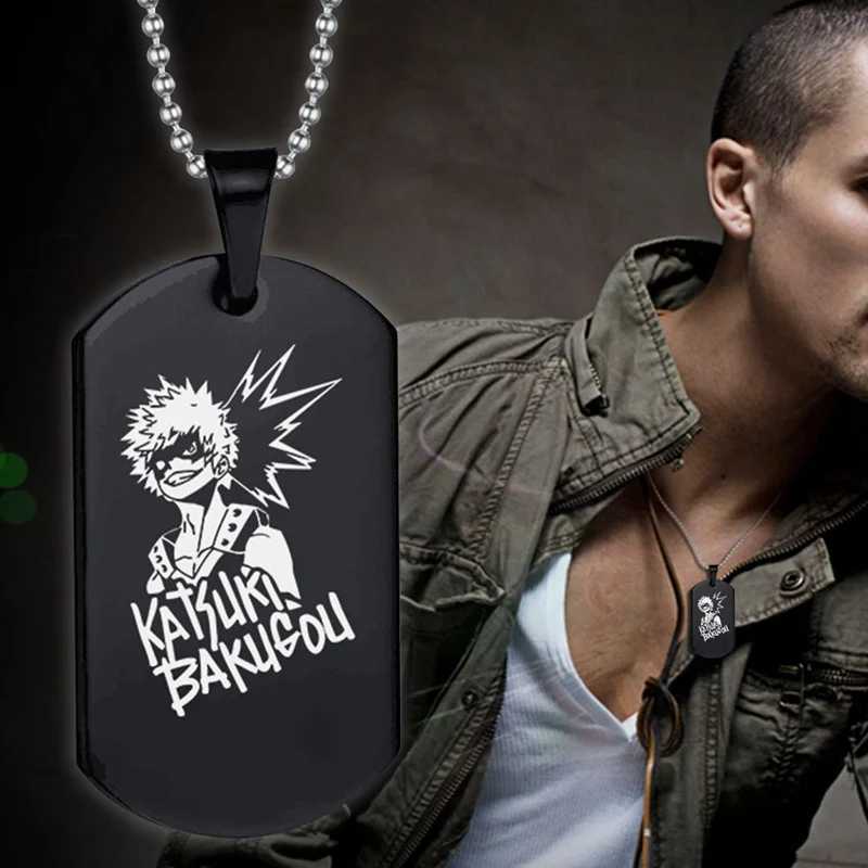 

Ожерелье унисекс из нержавеющей стали с надписью «Моя геройская Академия»