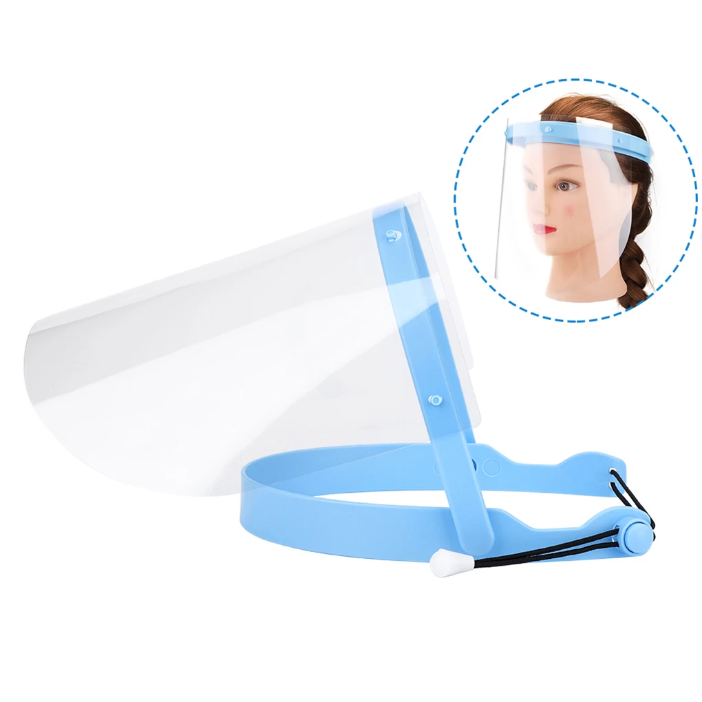 

Full Face Covering Shield Anti-splashing Anti-dust Face Eye Nose Mouth Protection Plastic Clear Face Protection Shield Hats