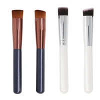 professional slantedflat top makeup brushes concealer foundation loose powder brush cosmetic facial face skin care beauty tools