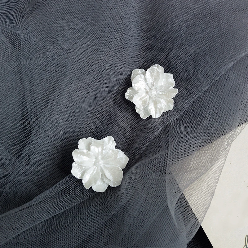 Лидер продаж женские серьги в виде белых цветов ювелирные