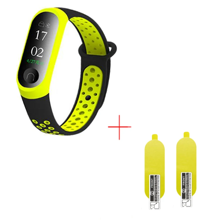 Ремешок сменный для Xiaomi Mi band 5 4 3 дышащий браслет | Электроника