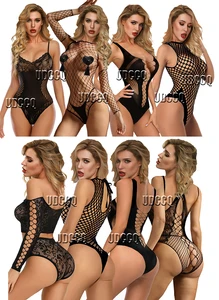 Сексуальное кружевное нижнее белье, комбинация большого размера ПЕРФОРИРОВАННОЕ нижнее белье, ночное белье, боди, ночное белье