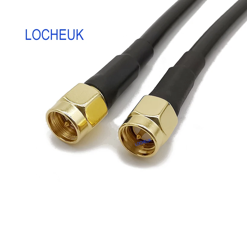 SMA штекер в SMA штекер M/M RF коаксиальный кабель для пигтейлов разъем LMR195 WiFi антенна для беспроводного маршрутизатора удлинитель Перемычка провода