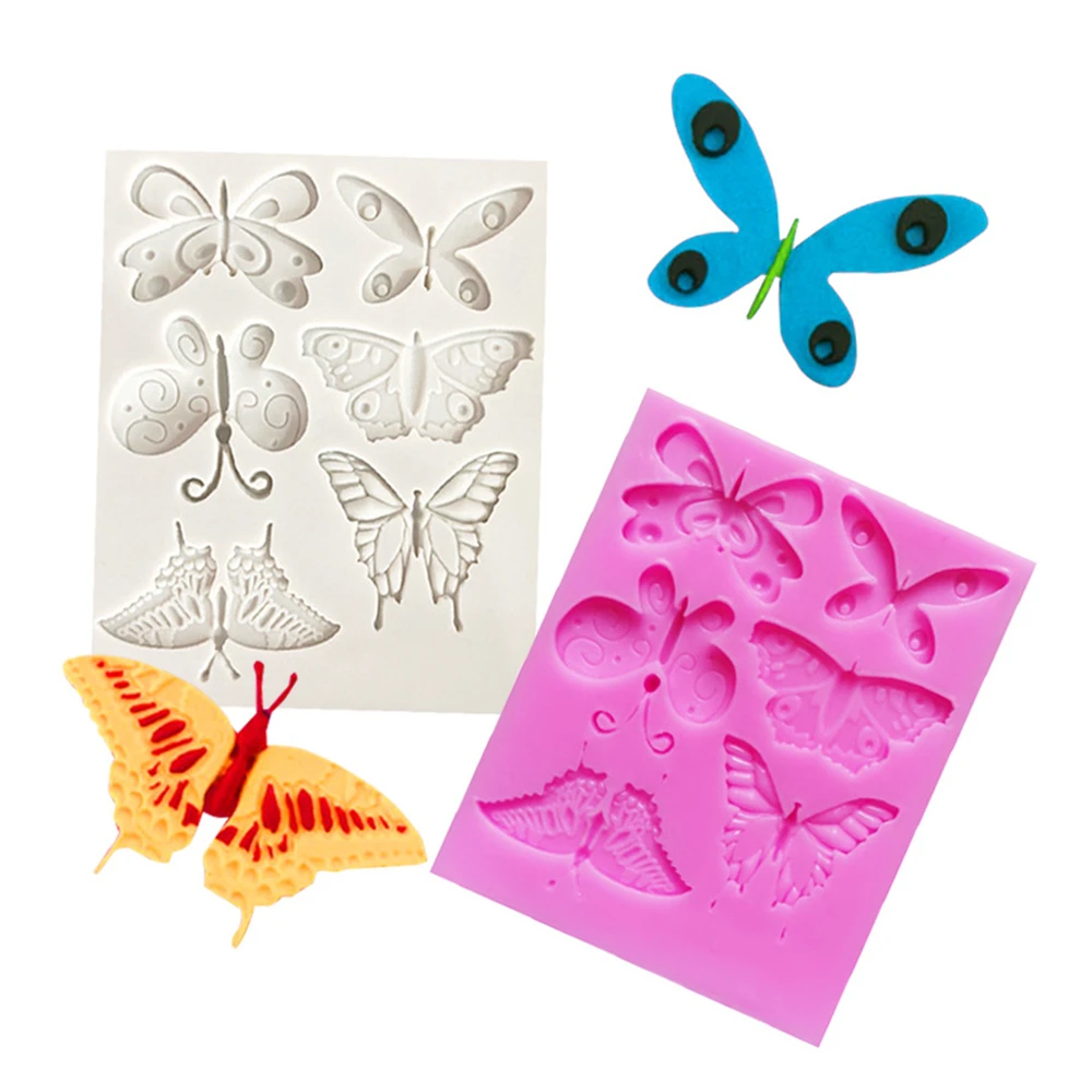 

Силиконовая форма в форме бабочки для украшения торта, 3D клей для эпоксидной смолы, формы для шоколада, инструменты для выпечки, кухонные ак...