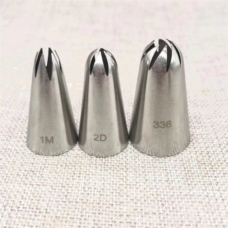 

4pc large size Icing Piping Nozzles Cake Decorating Pastry Tip stainless steel mouth Fondant cream baking tools accessories