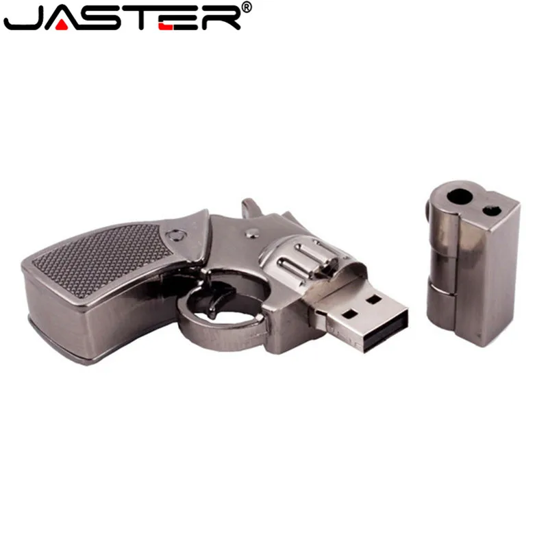JASTER металлический медный пистолет USB флеш-накопитель пистолет-ручка-накопитель 2,0 4 ГБ 8 ГБ 16 ГБ 32 ГБ 64 Гб U диск Револьвер пистолет карта памяти USB подарок