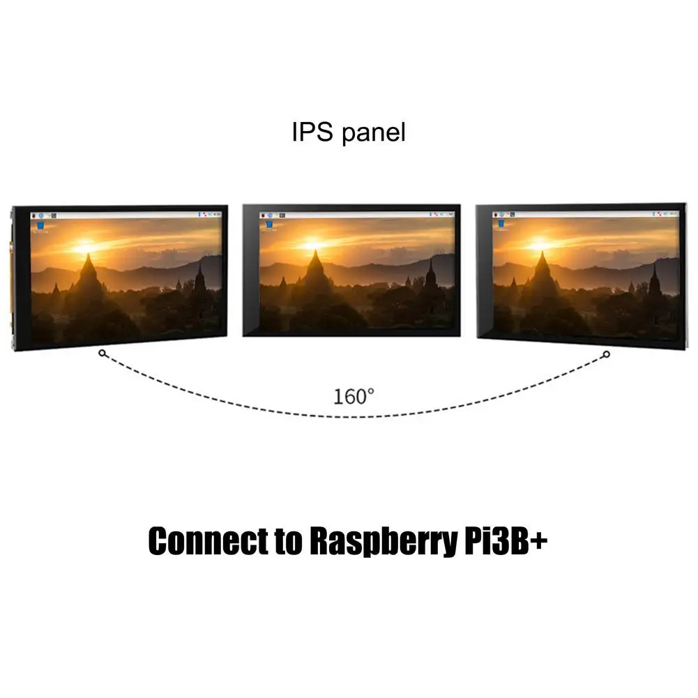 Экран 4 0 дюйма IPSTouch интерфейс DPI HD дисплей для Raspberry Pi 3 DC-5V/3A экран дисплея 3B/3b +/4B -