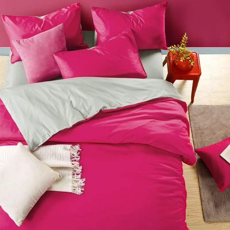 Роскошный дизайнерский комплект белья для взрослых 100% хлопок одноцветные